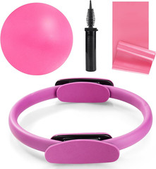 Pilates Ring, Pilates Ring Circle and Ball Set, 12 Inch Magic Circle