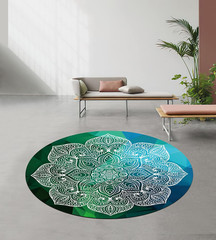 Oversized Non-Slip Pilates & Yoga Mat – 140cm Suede Rubber for Home & Outdoor