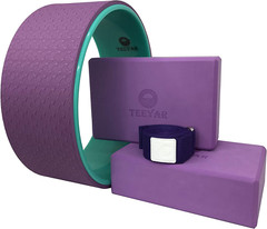 Yoga Wheel and Yoga Blocks Strap Set – Strong Yoga Wheel 32X13Cm + 2 Yoga Blocks
