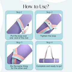 Deluxe Adjustable Yoga Mat Strap – Extra Thick & Comfy, Ideal for All Sizes
