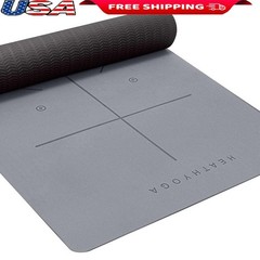 Eco Friendly TPE Yoga Mat 6mm Thickness Non Slip Body Alignment Extra Large 72″