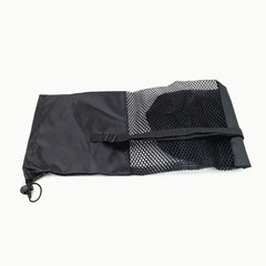 Breathable Yoga Mat Mesh Bag with Shoulder Strap Durable Oxford Fabric Black