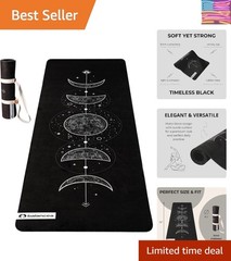 Yoga Mat With Strap 5mm Non Slip Suede & TPE – Eco-Friendly Fitness & Exercis…