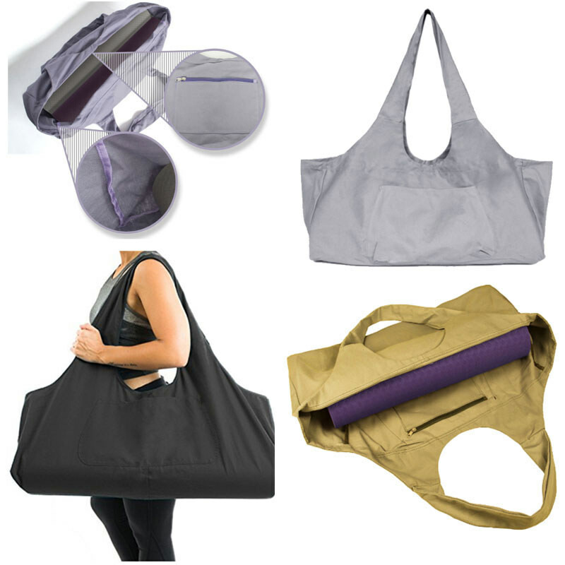 Shoulder Large Capacity Fitness Yoga Mat Exercise Carrier Strap Sling Duffle Bag