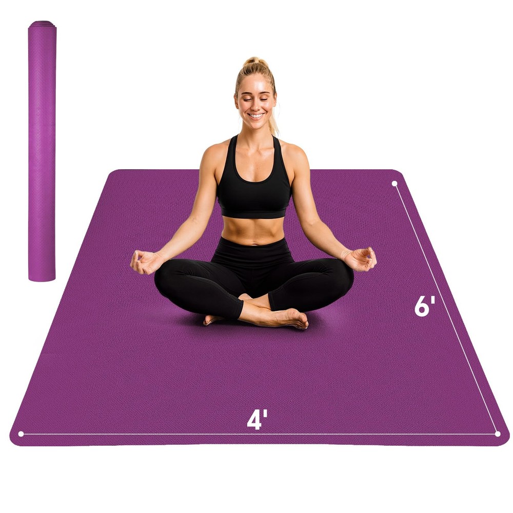 Stepwaver Yoga Mat Purple 72″x48″x0.25″