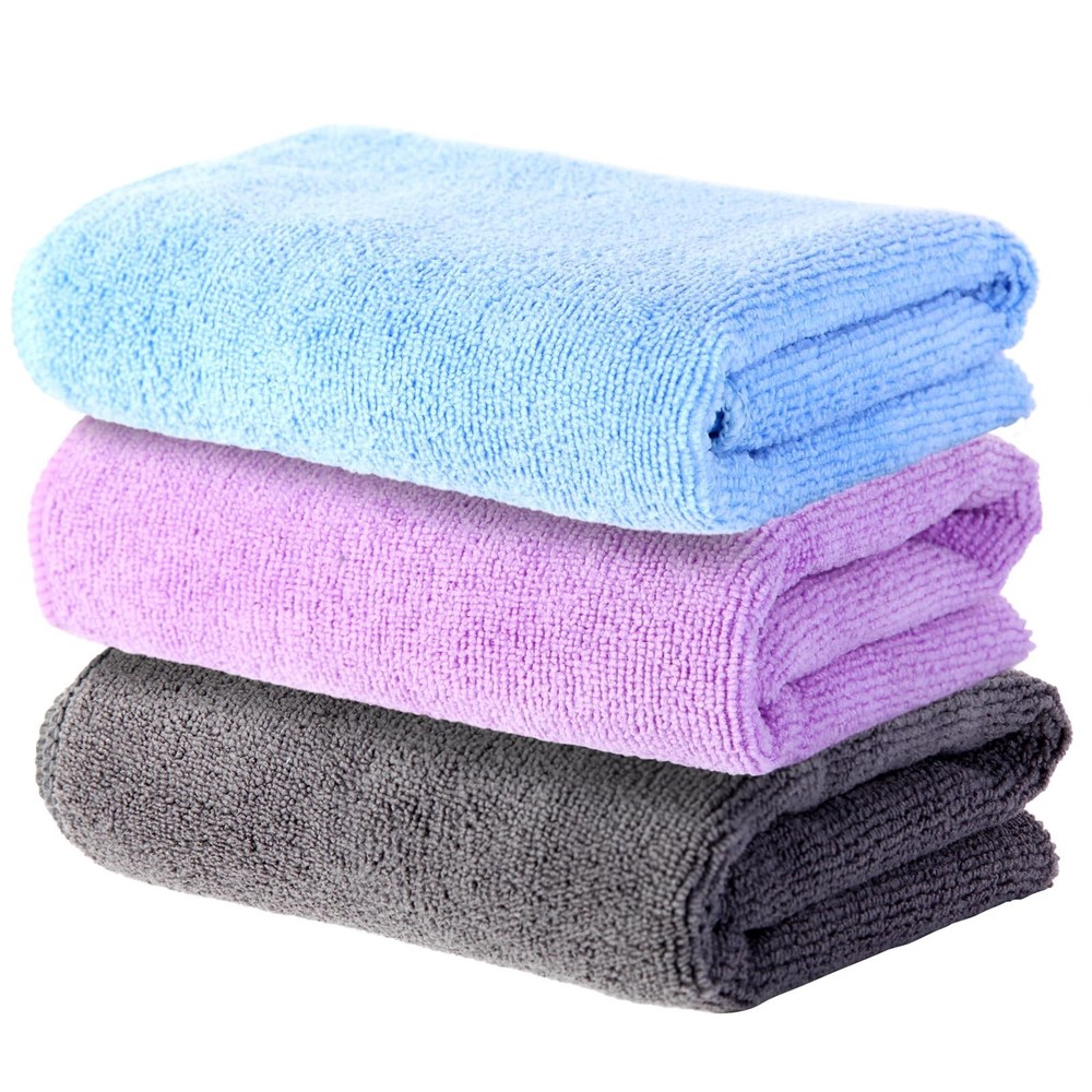 Microfiber Gym Towel Set for Sports Fitness, Yoga, Workout, Soft and Quick-Dr…