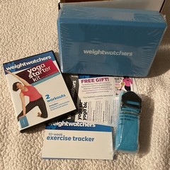 Weight Watchers Yoga Starter Kit 2 Complete Workouts DVD w/ Yoga Block & Strap
