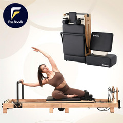 Pilates Reformer 92″ Wooden Pilates Reformer Machine with Springs Pilates Machin