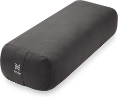 Yoga Meditation Cushion, 25″ X 12″ Rectangular Bolster with Organic Cotton Cover