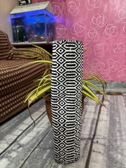 Brown Black Tribal Yoga Mat Handwoven Cotton Non Slip Exercise Meditation Mat