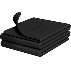 Foldable Travel Yoga Mat, 6mm Thick, 72 x 24, Non-Slip TPE, Carrying Bag