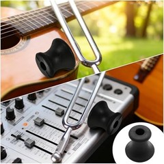 Set of 4 Non-Slip Rubber Tuning Fork Holders & Bases—4 Pcs—Speaker Sound