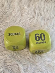Lime Green Workout Cubes HIIT Interval Workouts Exercises