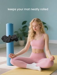 Yoga Mat Scrunchie – Holds Your Yoga Mat in Style – Adjustable & Stretching F…