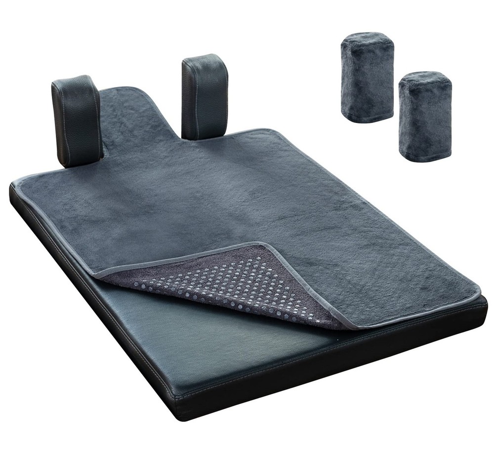 Pilates Reformer Non-Slip Mat Towel (Included 2 Pcs Shoulder Block Covers) (D…