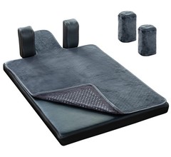 Pilates Reformer Non-Slip Mat Towel (Included 2 Pcs Shoulder Block Covers) (D…