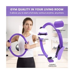Pilates Ring Circle Fitness Set 17 pcs Equipment Accessories Workouts Include…