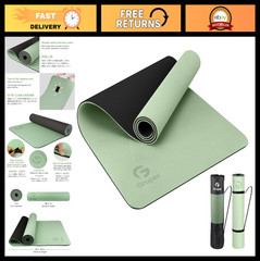 Non-Slip Eco-Friendly Yoga Mat with Carrying Strap – Fitness & Pilates Workout M