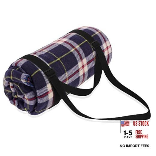 2 Pcs Picnic Blanket Carry Strap for Camping Motorcycle Bedroll Adjustable