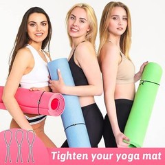 8 Pcs Yoga Mat Straps For Carrying Elastic Yoga Mat Band Storage Yoga Mat Strap