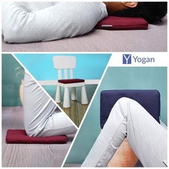 Pillow/Head Pad 1″ for Yoga/Pilates, Organic Cotton Outer Cover Removable…