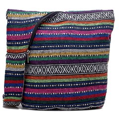 Hippie Crossbody Bag Thai Top Zip Hobo Sling Bag Handmade Hipster Messenger Bag