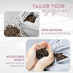 Meditation Cushion, Floor Pillow Foam Zafu Buckwheat, Mandala C. Ash Gray
