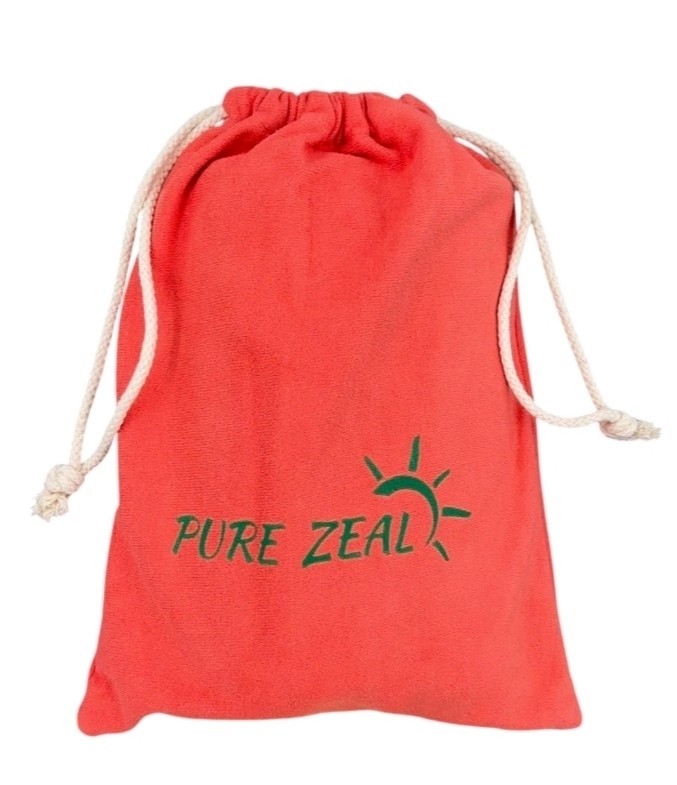 Pure Zeal Yoga Mat Towel & Hand Towel Set Coral Exercise Quick Dry Eco Friendly