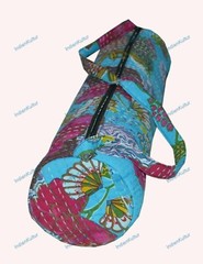 Indian Fancy Bohemian Exercise Sports Cotton Unisex Cross Body Kantha Yoga Bag