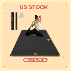 Yoga Mat 72″ x 48″ Large Workout Mat for Home Gym Flooring | 6mm-12mm