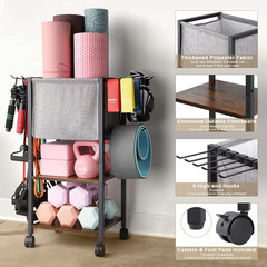 Yoga Mat Storage Rack Home Gym Equipment Workout Equipment Organizer Yoga Mat Ho