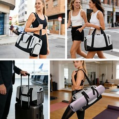 Yoga Mat Bag Gym Workout Pilates Tote With Water Bottle Wet Dry Pocket
