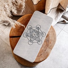 Sadhu board with Copper nails “Metatron’s Cube”, Foot massage Reflexology