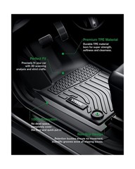 VIWIK Floor Mats Fit for Toyota Prius 2023 2024, TPE Floor Liners All Weather…