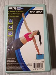PRO-Strength Yoga Exercise Aqua Blue Foam Block 3″x 6″x 9″ New In Shrink Wrap