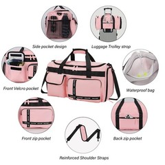 MAXTOP Gym Bag for Women Men Travel Duffle Bag Large Capacity Carry On Weeken…
