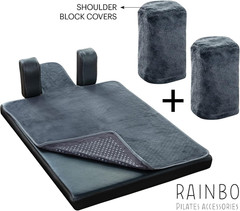 Pilates Reformer Non-Slip Mat Towel (Included 2 Pcs Shoulder Block Covers) (DARK