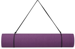 Essentials 1/4″ Thin 6mm Yoga & Pilates Fitness & Exercise Mat W/ Easy-Cinch