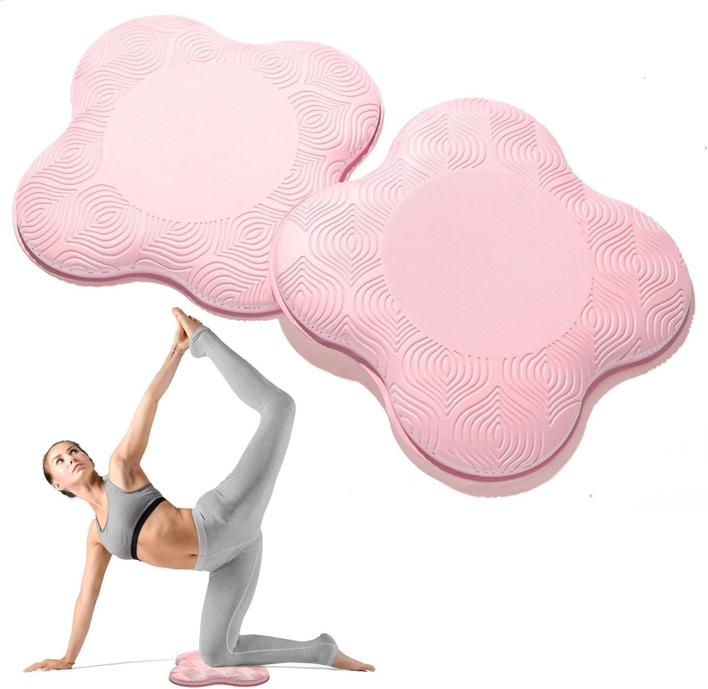 2 Packs Yoga Knee & Elbow Cushions – Extra Thick Foam for Knees, Elbows, Wrists,
