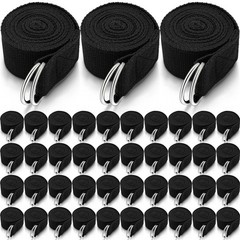 Leyndo 24 Pcs Yoga Strap Stretching Pilates Exercise Adjustable Straps 6 Ft Non