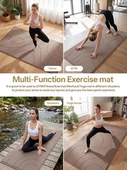 Large yoga mat,73’x35.5’x0.4’,extra thick and wide,10mm pilates mat,non-slip …