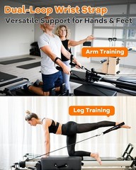 Comfortable 2-in-1 Pilates Double Loop Straps for Enhanced Workout Performance
