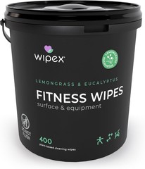 400 Ct Plant-Based Lemongrass Yoga Mat Cleaner Wipes Vinegar Wipes for Fitness