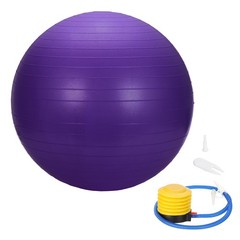 Yoga Ball, Exercise Ball 25.6″ & PVC & Purple Anti-Slip Stability Pilates