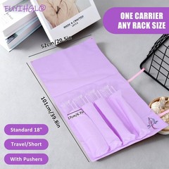 FUYIHGL® Mahjong Rack Storage Bag Only | Purple: Roll-Up Canvas Sleeve Fits