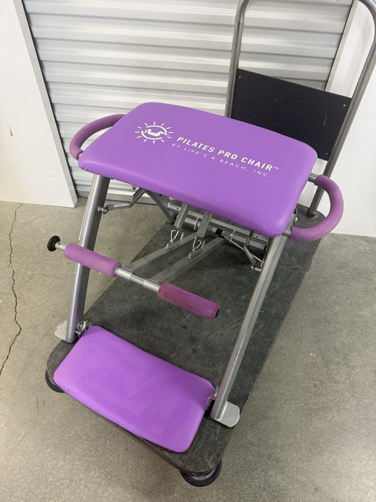 Pilates Pro Chair by Life’s a Beach – Purple – Solid Well Built Used Works