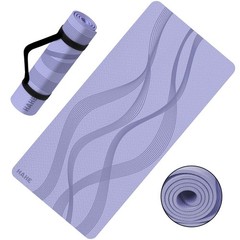 Yoga Mat High Density Exercise Mat, 76″x32″x0.27″Thick Wide & Large Yoga Mat …