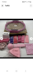 11-Piece Pink Pilates Ring Kit 12in Ring, Ball, Mini Loop Bands, Yoga Strap