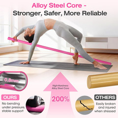 58 Inch Adjustable Yoga Stick for Stretching & Posture Correction