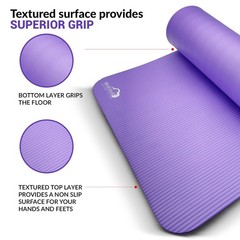 WHITECLOUDZ Yoga kit, 7-Piece Yoga Mat Set for Home Workouts, Thick Yoga Mat,…